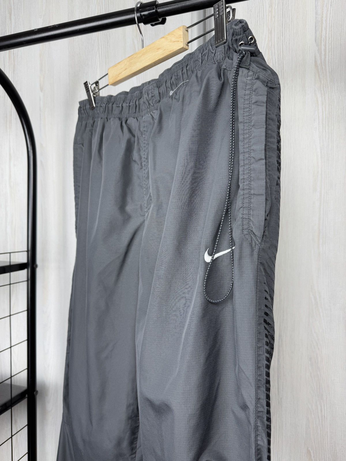 Nike Nike Air vintage y2k drill tightening grey track pants XL Size US 36 / EU 52 - 4 Thumbnail