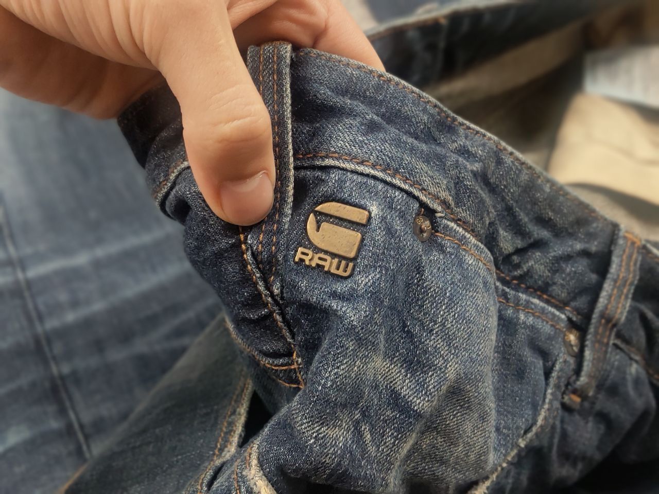 G-Star G Star Raw lanc 3d tapered Faded Denim Jeans Vintage LGB Size US 34 / EU 50 - 14 Thumbnail