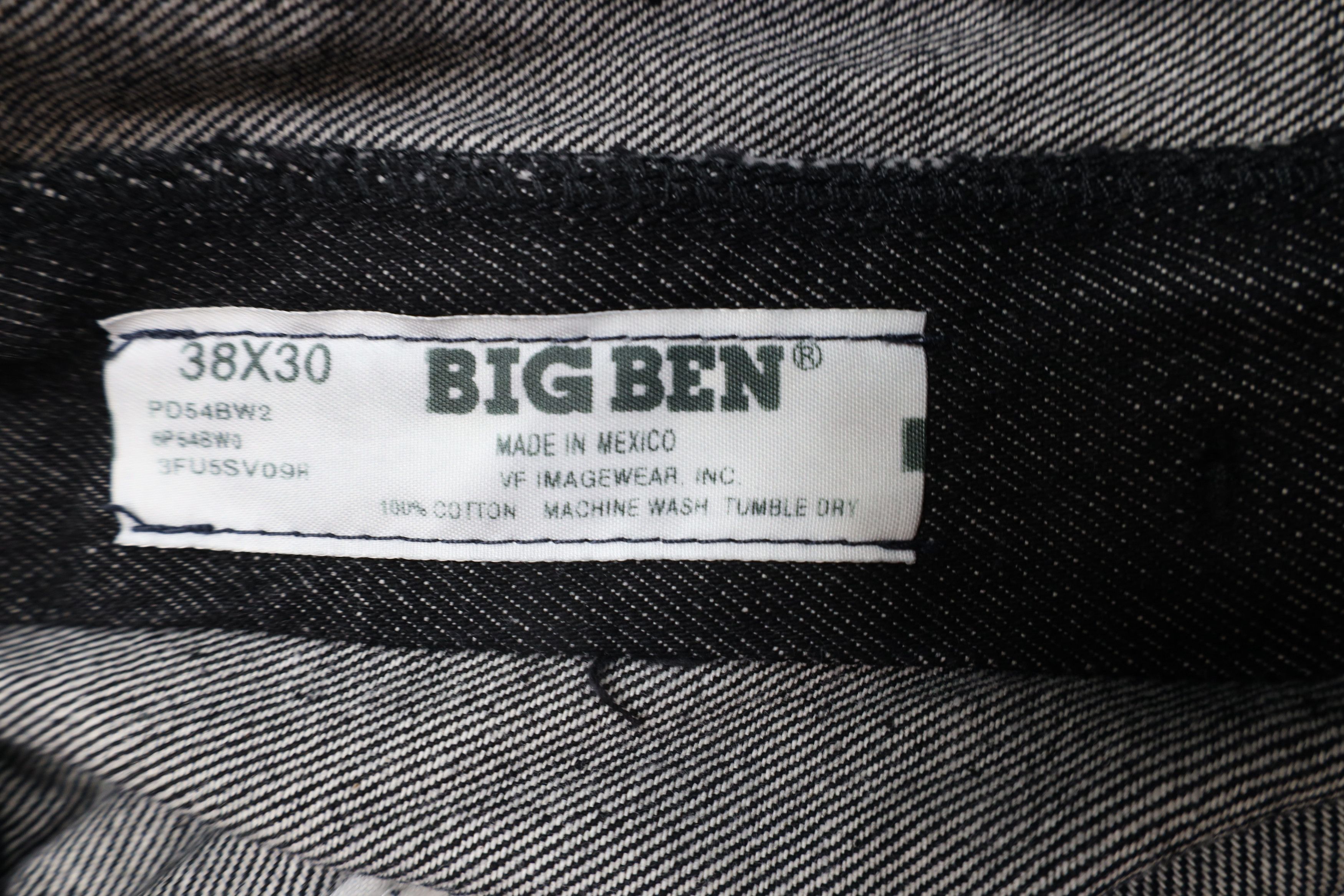 Vintage Vintage 90s Big Ben Wide Leg Denim Jeans Black Cotton Size US 38 / EU 54 - 6 Thumbnail