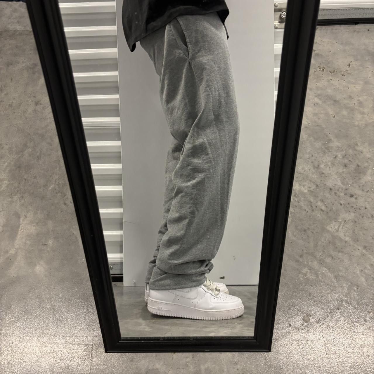 Japanese Brand × Vintage Crazy Vintage Y2K/2000s Light Grey Essential Sweatpants! Size US 30 / EU 46 - 2 Thumbnail