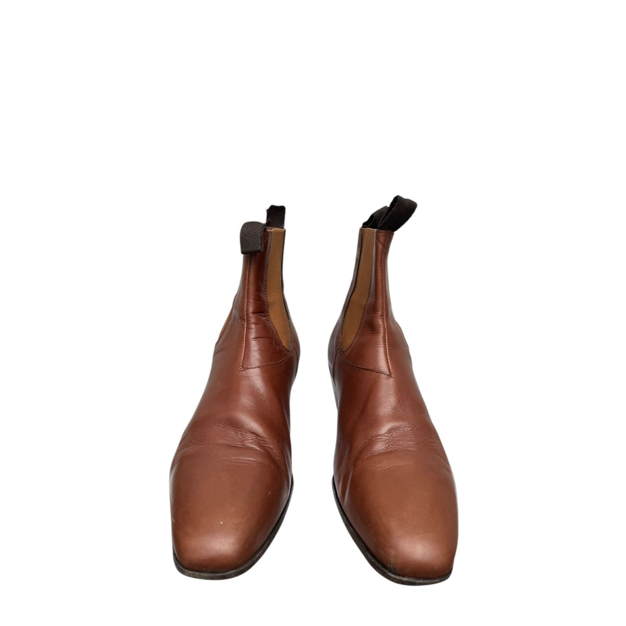 Sandro Brown Cuban Heel Chelsea Boots Size US 10 / EU 43 - 7 Thumbnail