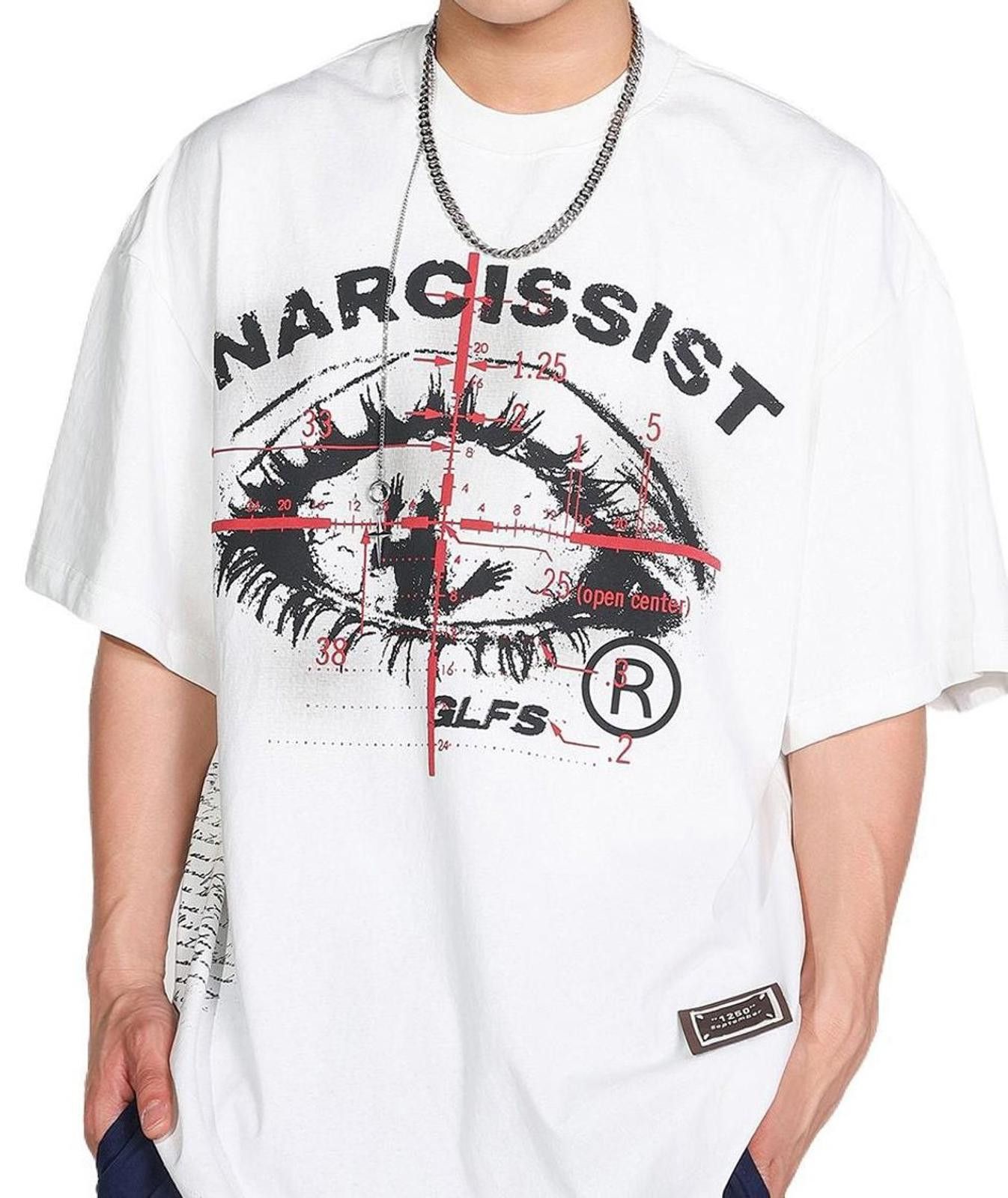 Vintage Narcissist Eye Graphic Tee Size US L / EU 52-54 / 3 - 2 Thumbnail
