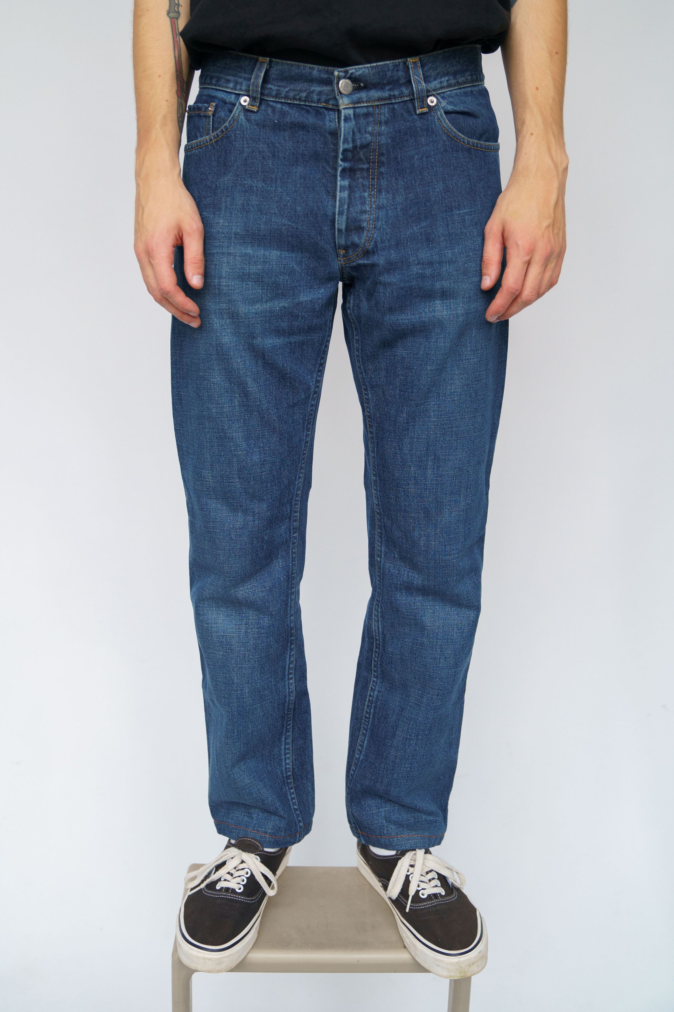 Helmut Lang Helmut Lang Vintage Stained Denim Classic Cut | Grailed
