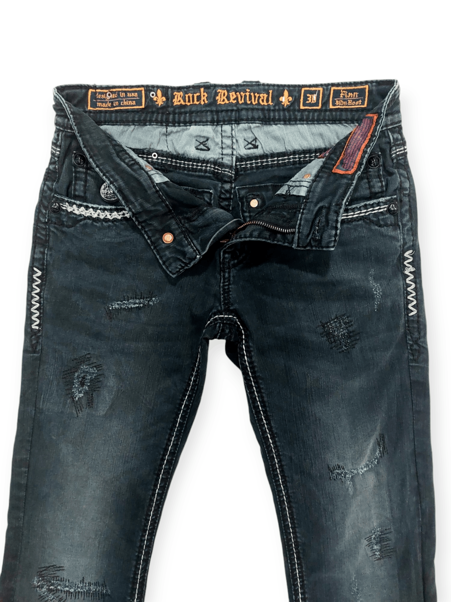 Rock Revival Flare💥 Vintage Punk Rock Revival Jeans Size US 30 / EU 46 - 7 Thumbnail