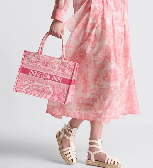 Dior o1w1db10525 M1296Z Size : OS / Medium Book Tote Bag in Pink Size ONE SIZE - 6 Thumbnail