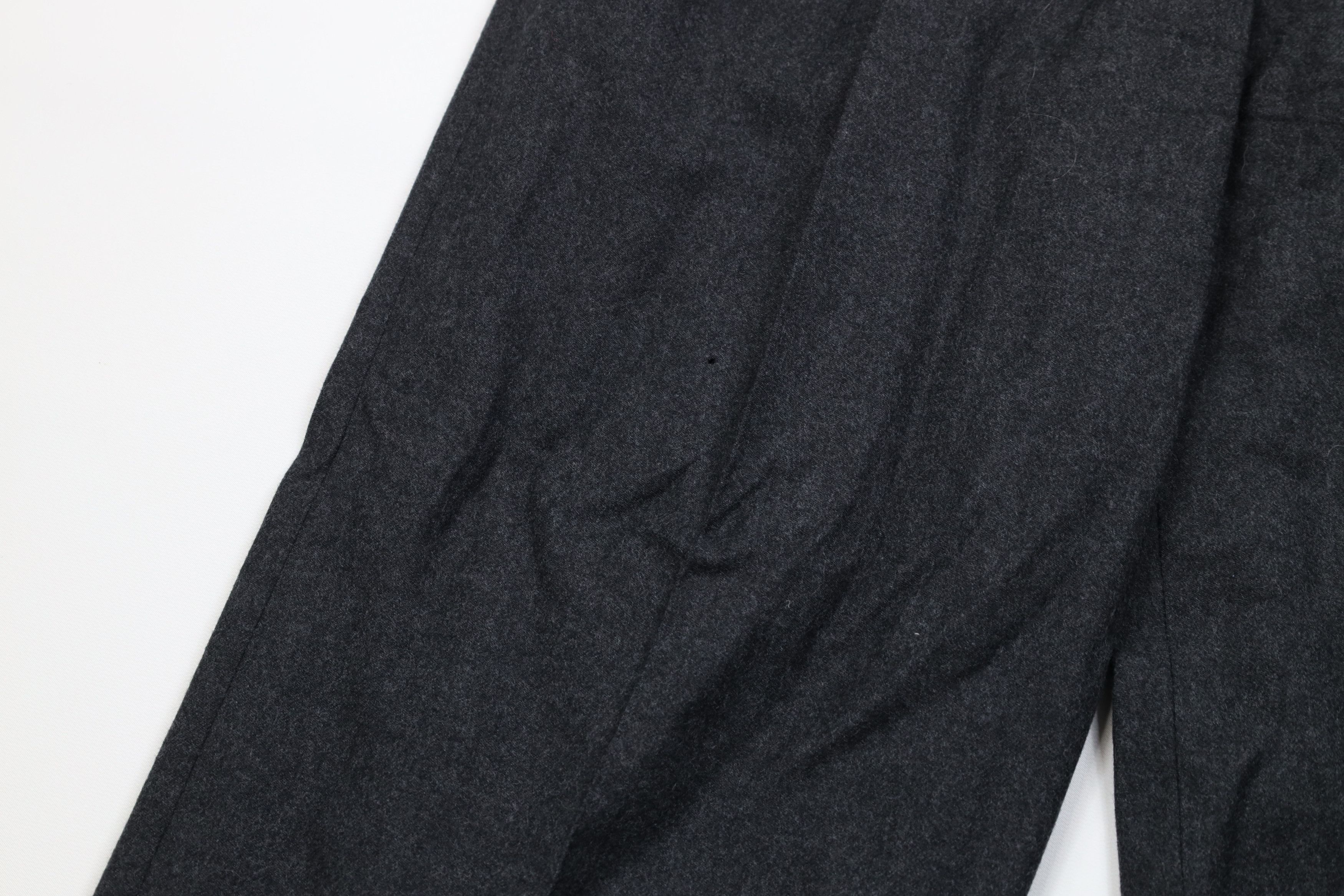 Vintage Vintage 70s Streetwear Heavy Wool Wide Leg Chino Pants Gray Size US 36 / EU 52 - 5 Thumbnail