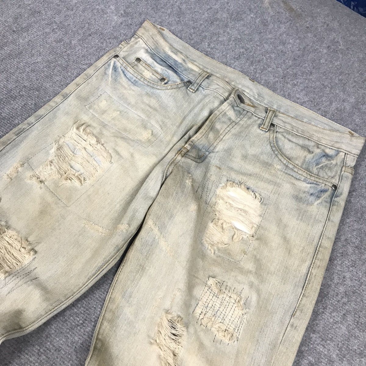 14th Addiction × If Six Was Nine × Le Grande Bleu (L.G.B.) FLARE💀RIPPED DISTRESSED LIGHT RUSTY LGB STYLE DENIM PANTS Size US 32 / EU 48 - 9 Thumbnail