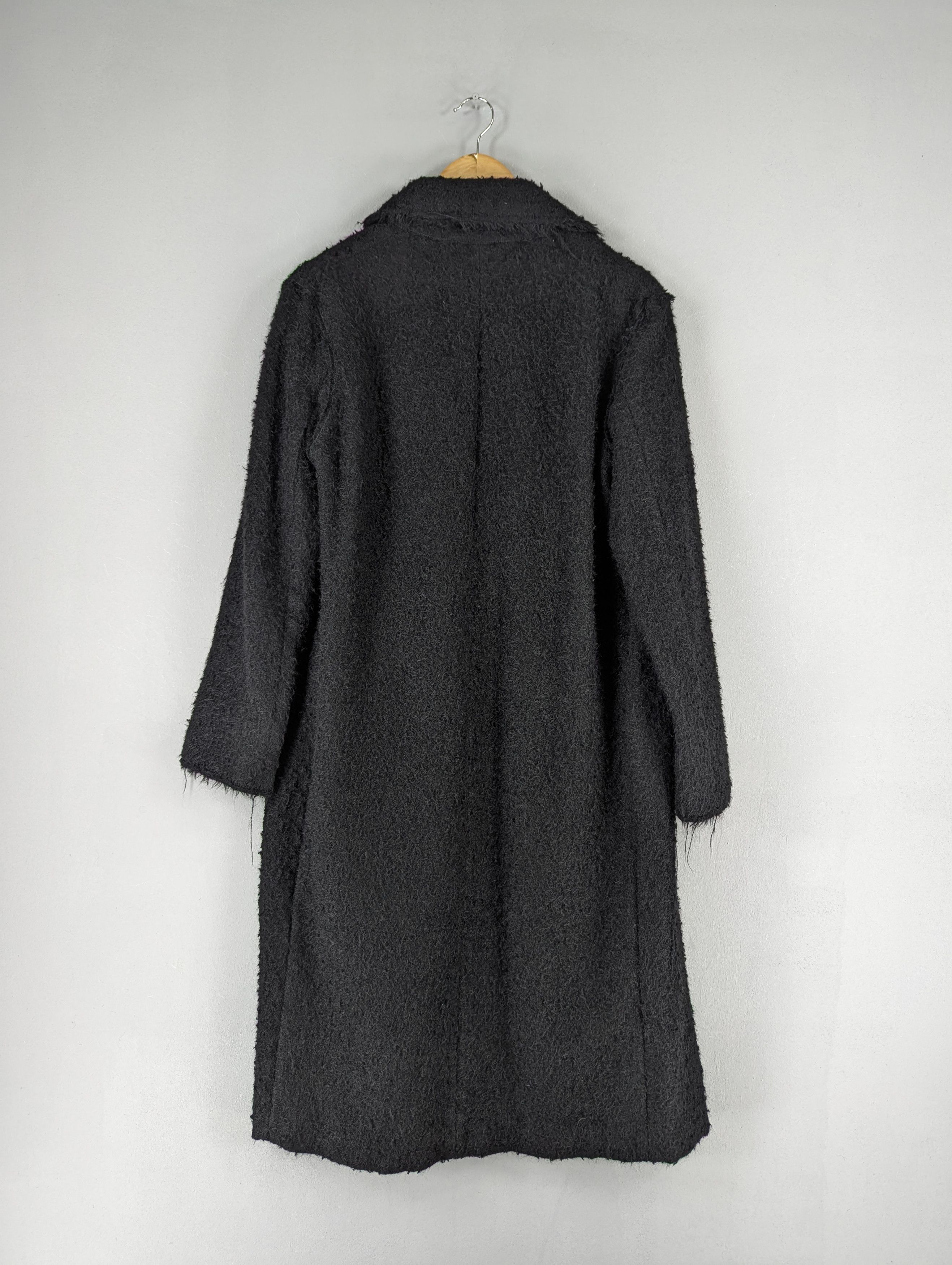 Helmut Lang Helmut Lang 'Shaggy' Long Coat-Black Size S Size US S / EU 44-46 / 1 - 15 Thumbnail