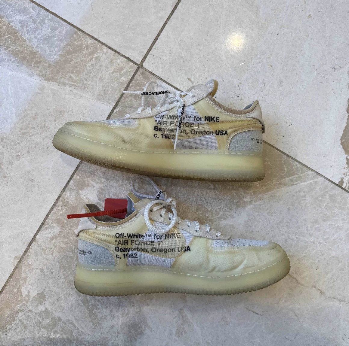 Nike × Off-White Off White x Nike Air Force 1 Low 'The Ten' Size US 12 / EU 45 - 2 Thumbnail