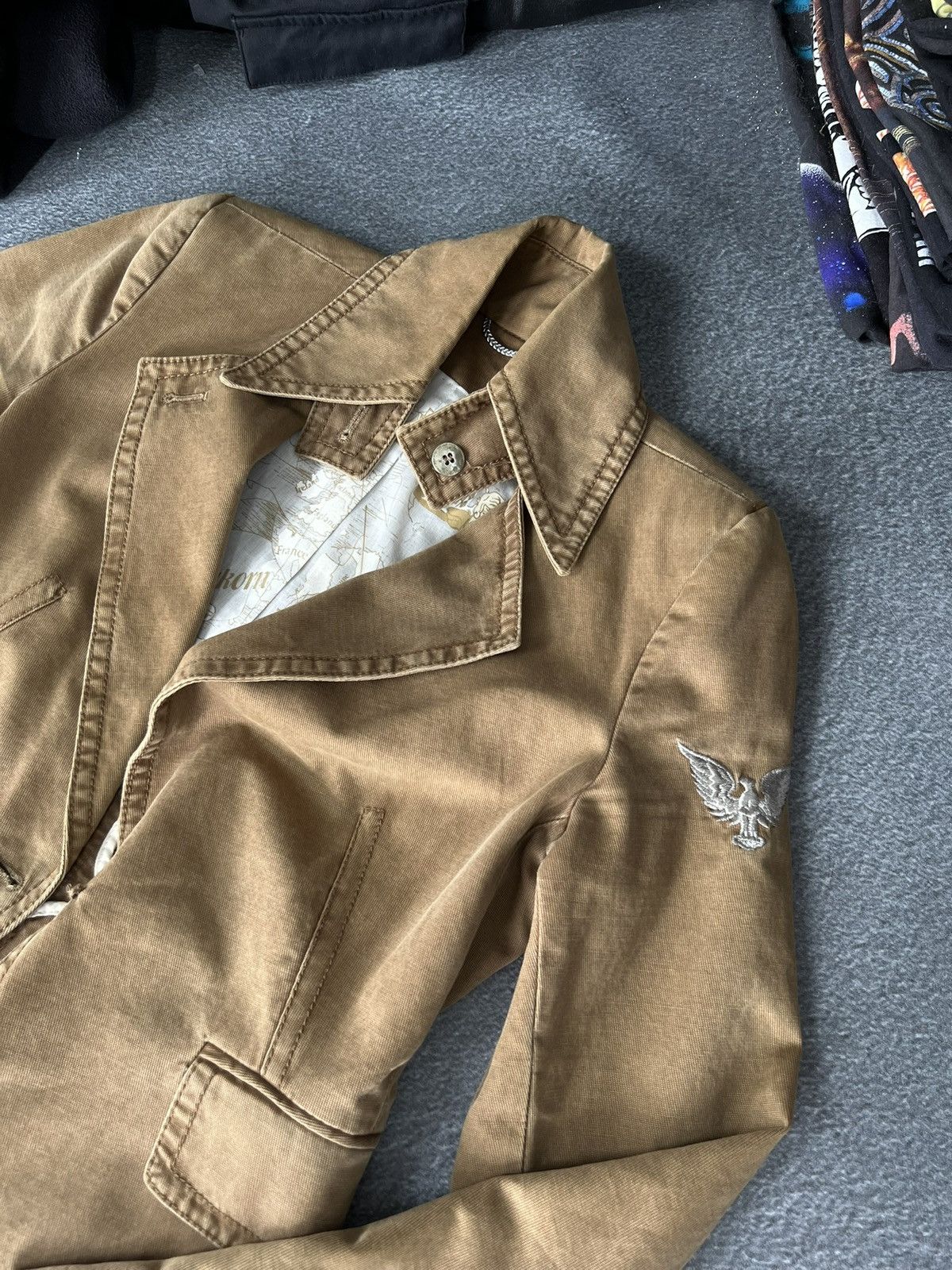 Hysteric Glamour Vintage 00s Napoleon Hussar Military Denim Jacket Y2K Size M / US 6-8 / IT 42-44 - 3 Thumbnail