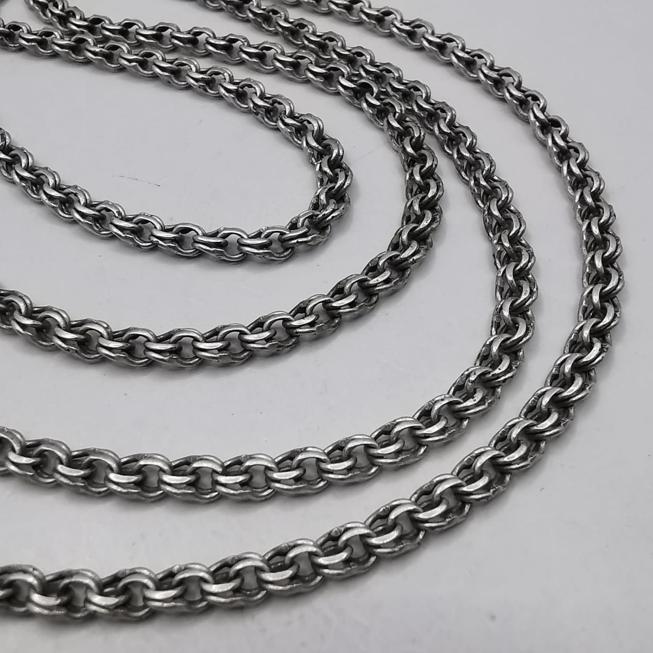 Sterling Silver Vintage Chain, 925 Sterling Silver, Signed 22.47g Size ONE SIZE - 3 Thumbnail