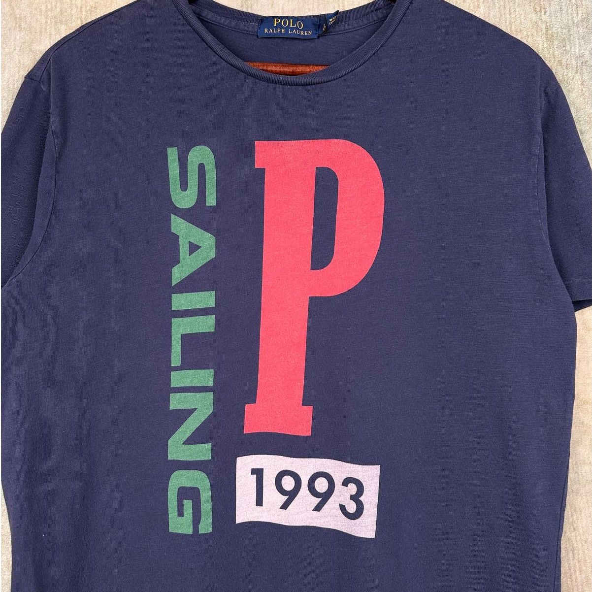 Polo Ralph Lauren × Vintage Polo Ralph Lauren Sailing T Shirt Lg 1993 Vintage Navy Blue Size US L / EU 52-54 / 3 - 3 Thumbnail