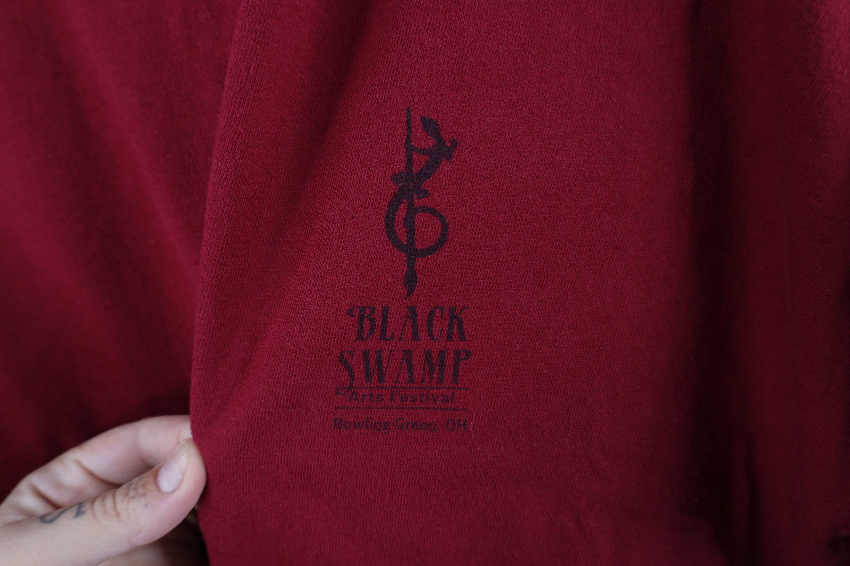 Vintage Vintage Y2K Streetwear Black Swamp Arts Festival T-Shirt Size US L / EU 52-54 / 3 - 4 Thumbnail