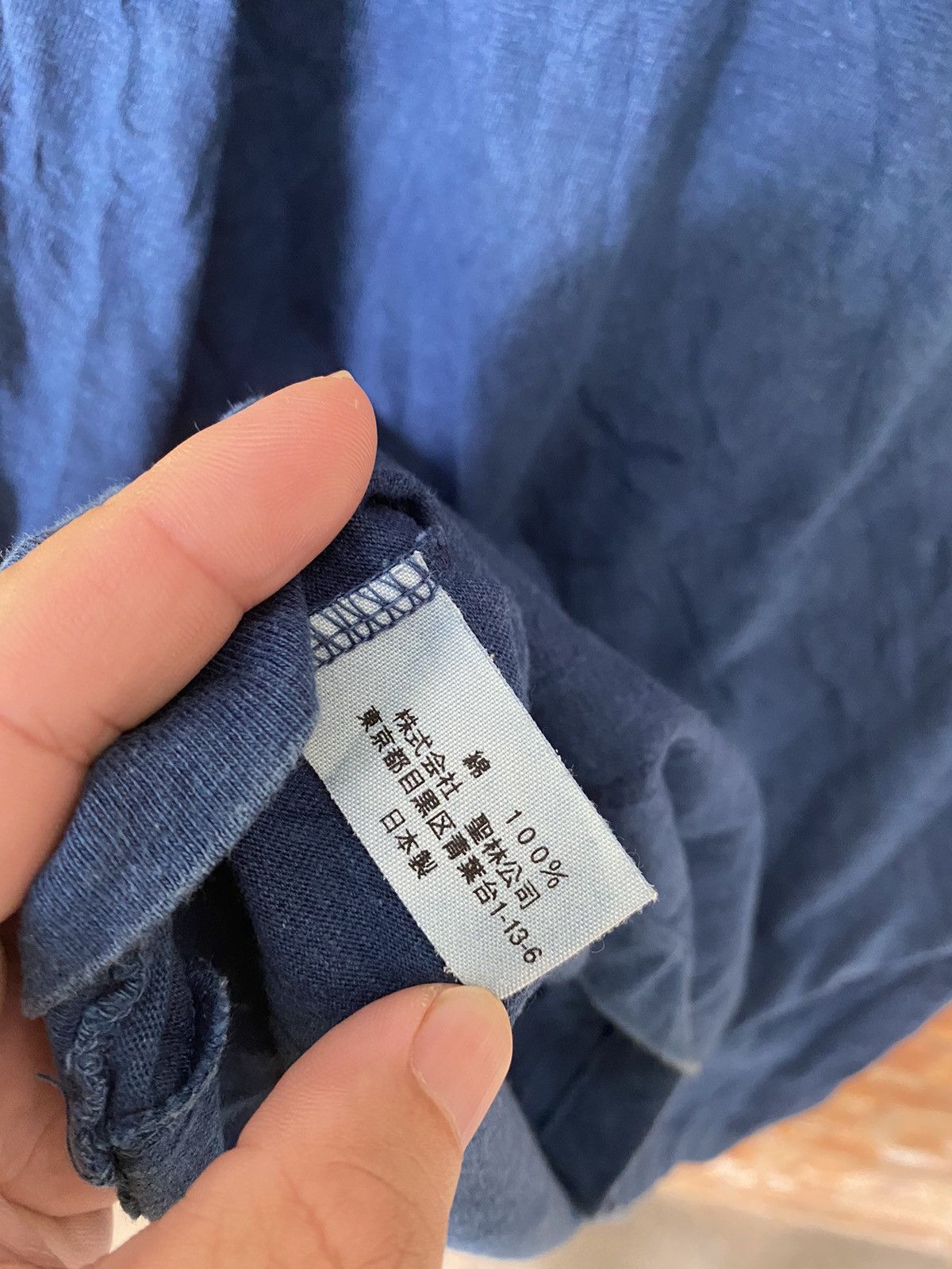 Blue Blue Japan 1990s Blue Blue Japan Okura Seilin Dragons indigo tee Size US M / EU 48-50 / 2 - 8 Thumbnail