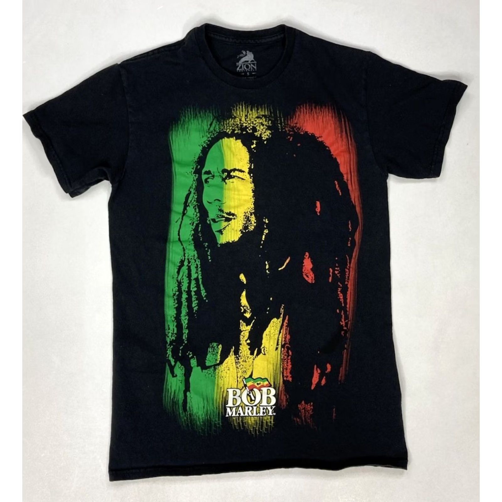 Vintage VINTAGE Zion Rootswear Bob Marley Graphic T-shirt Women Small Black Short Sleeve Music Size S / US 4 / IT 40 - 2 Thumbnail
