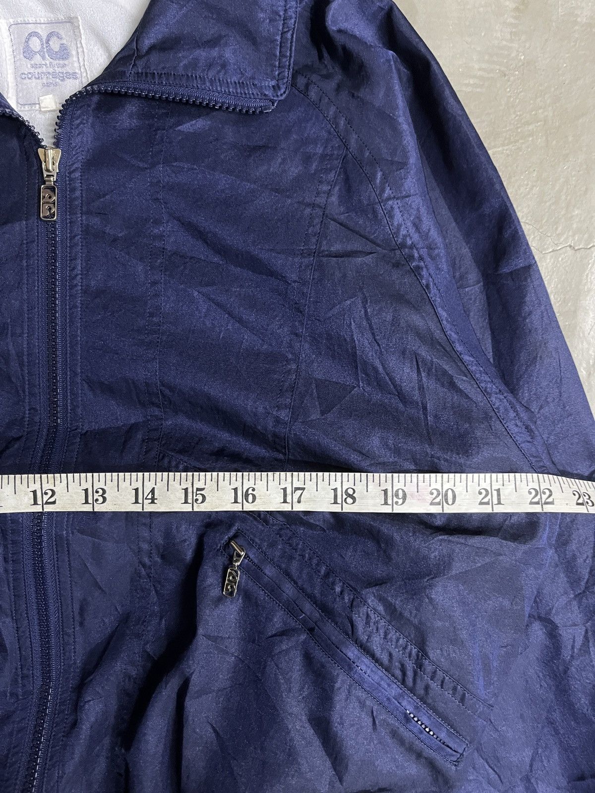 Courreges COURREGES Sport Futur Nylon Jacket Embroidery Spell Out Size US M / EU 48-50 / 2 - 7 Thumbnail
