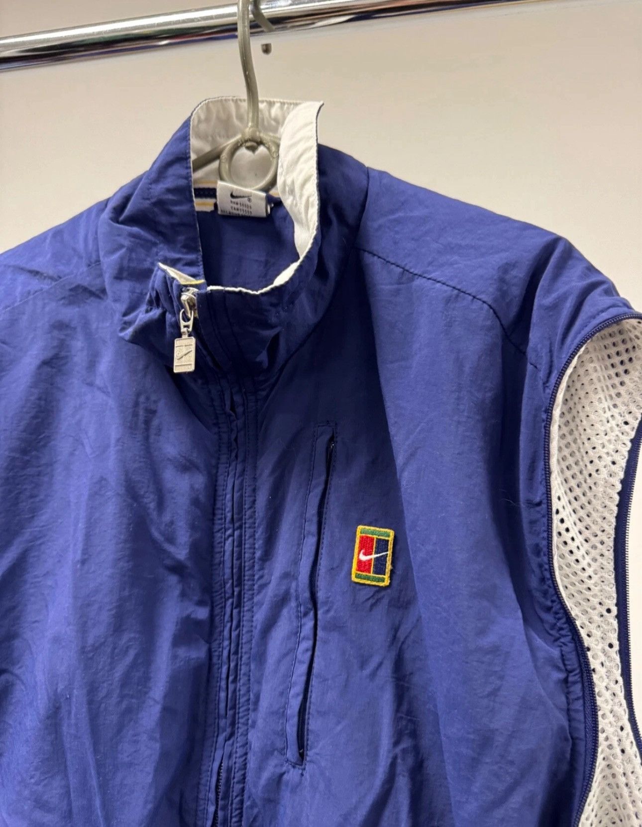 Nike × Vintage Vintage Nike Court Nylon Track Jacket 2 in 1 Windbreaker 90S Size US L / EU 52-54 / 3 - 4 Thumbnail