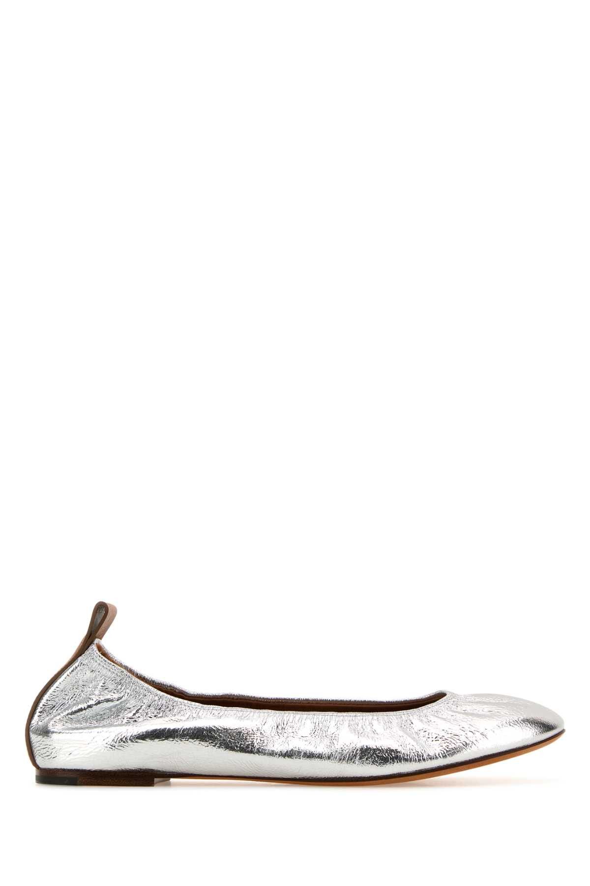 image of Lanvin Ballerina Shoes in Silver, Women's (Size 7)