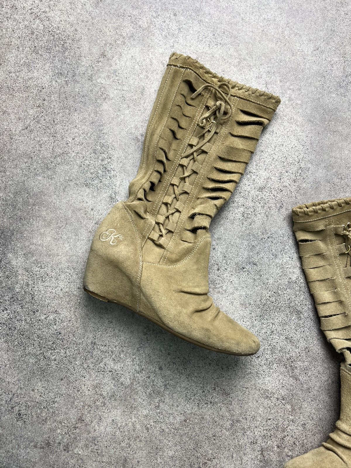 Miss Sixty Killah Miss Sixty high knee wedge boots Size US 6 / IT 36 - 2 Thumbnail