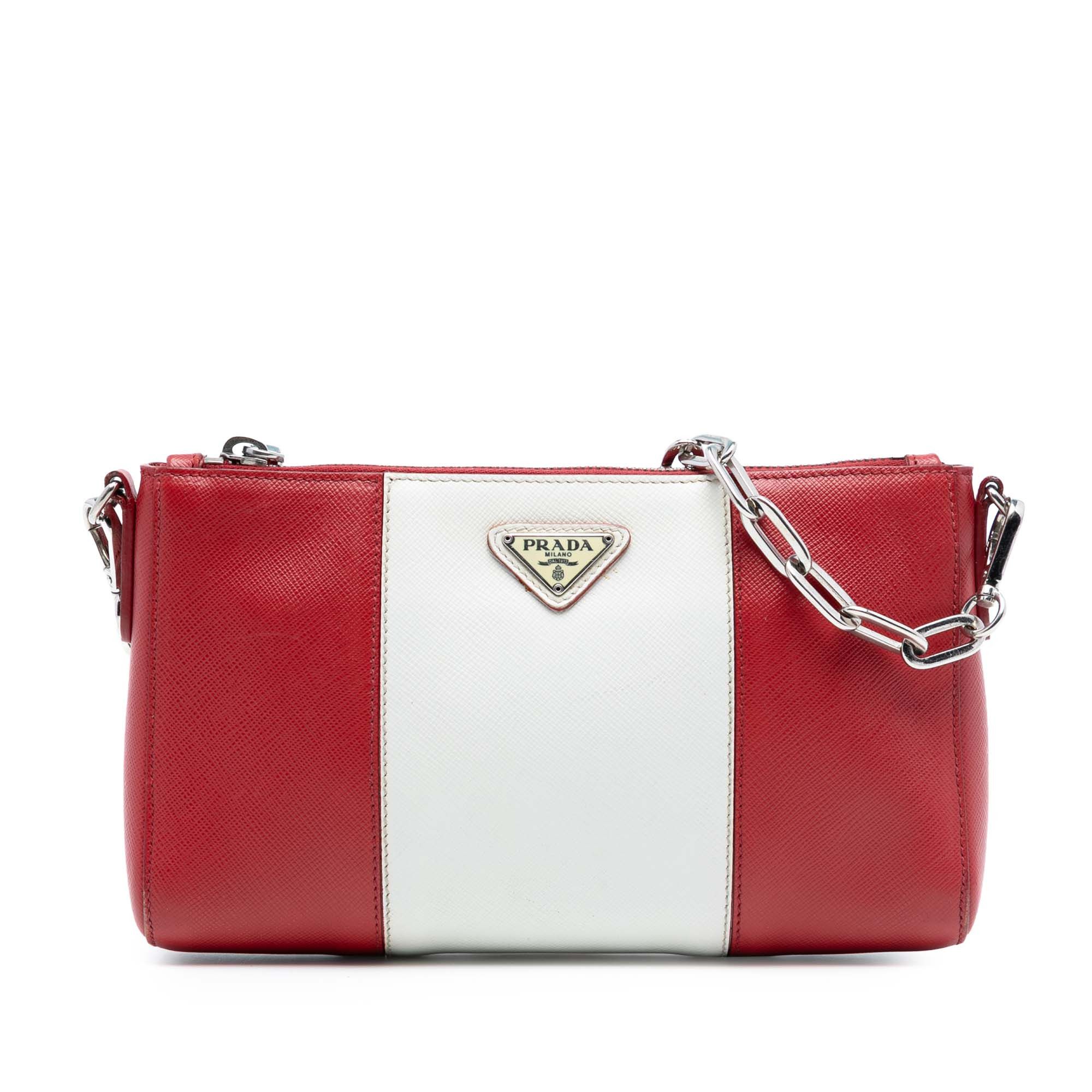 Prada Prada Bicolor Saffiano Lux Crossbody Size ONE SIZE - 1 Thumbnail