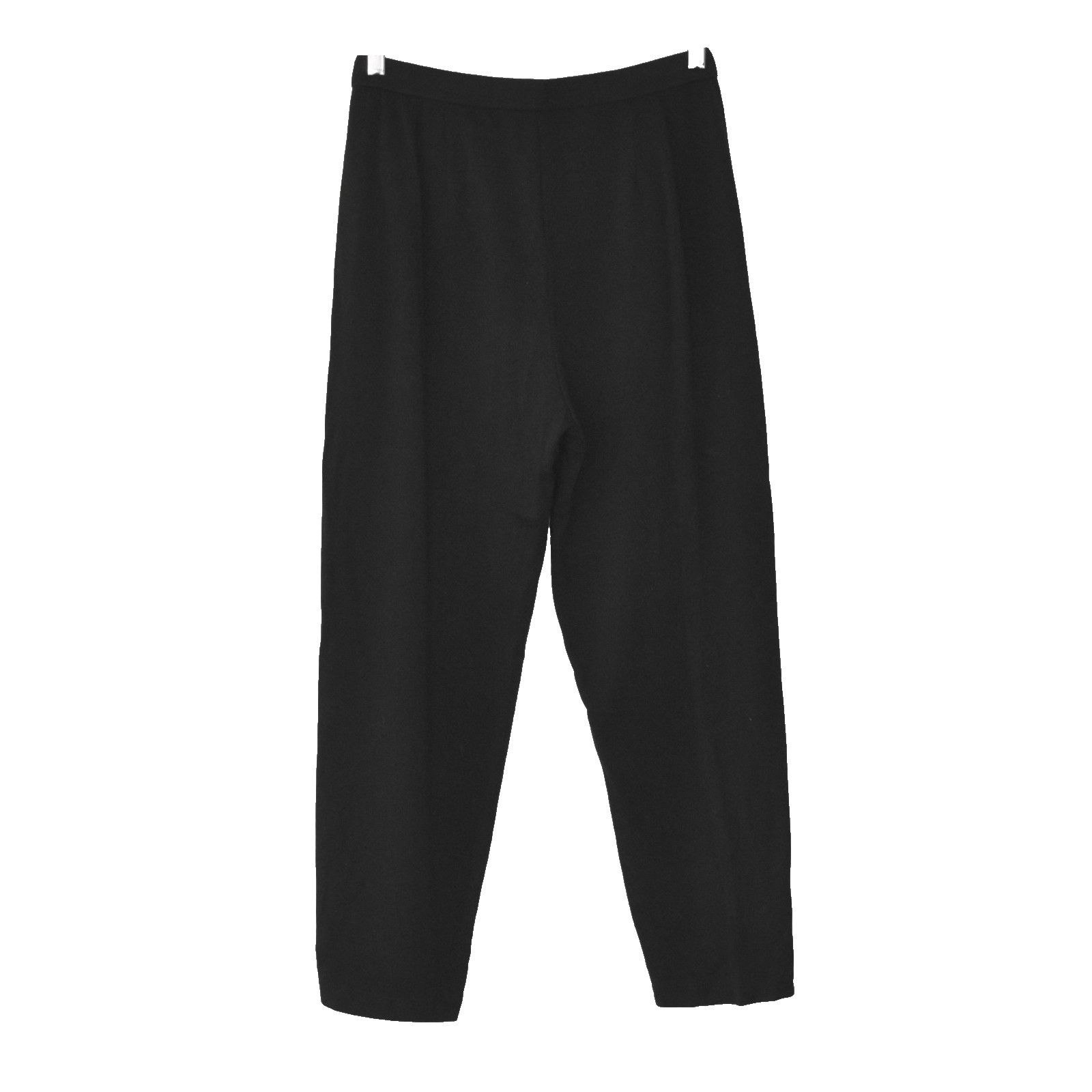 Eileen Fisher EILEEN FISHER Black Stretch Tencel Cotton Petite Pants Sz PS Size 29" - 2 Thumbnail