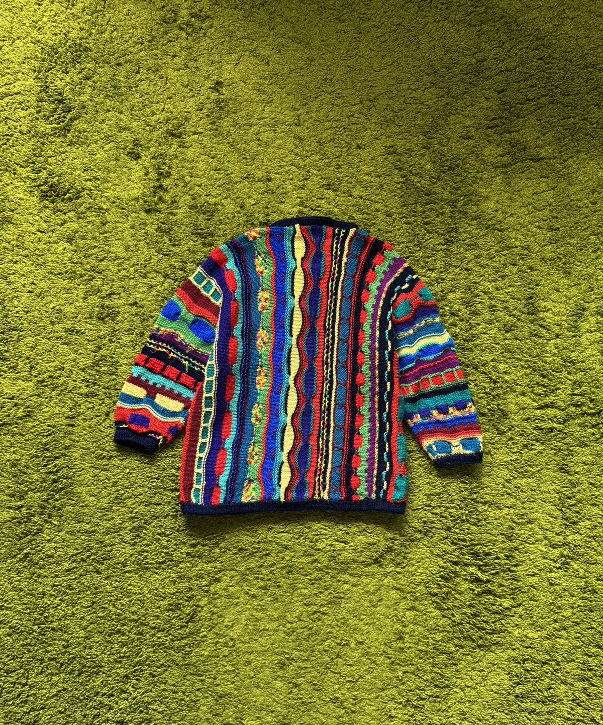 Coogi Vintage Coloured Cable Knit coogi style cardigan sweater Size S / US 4 / IT 40 - 2 Thumbnail
