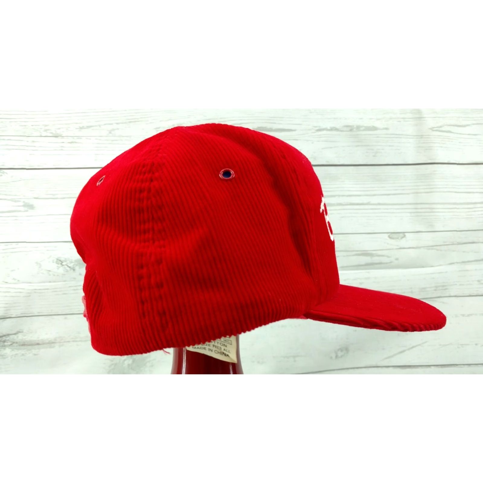 Vintage VINTAGE BOB EVANS Corduroy Hat Red Trucker Country Snapback Men Adjustable Size ONE SIZE - 5 Thumbnail