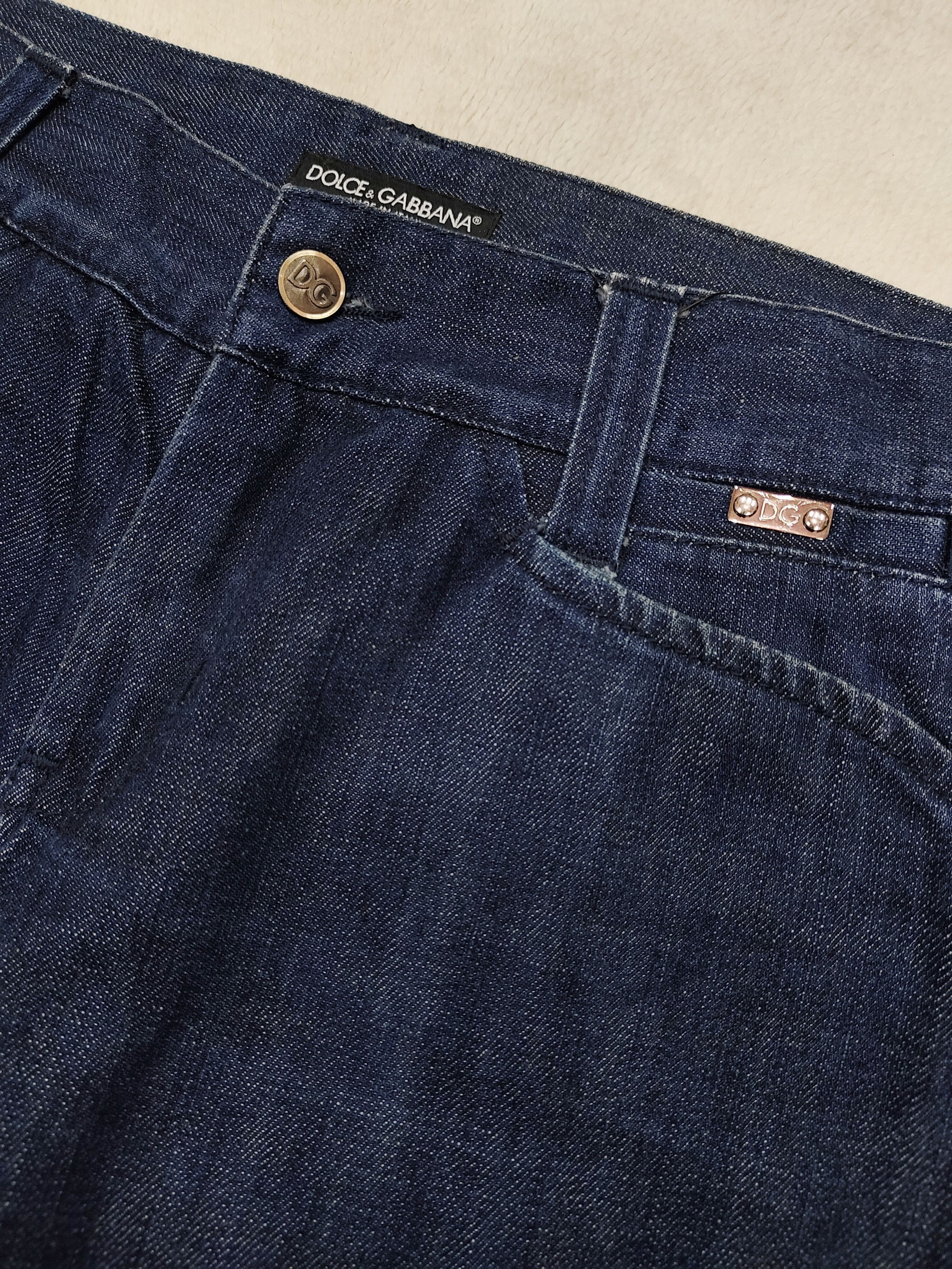 Dolce & Gabbana DOLCE & GABBANA- Exclusive Design 14 Classic Hard Slim Jeans Size US 31 - 3 Thumbnail