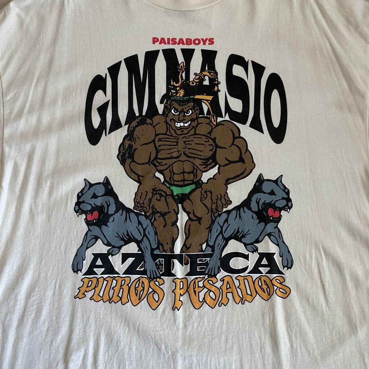Other Paisaboys “Gimnasio Azteca” Tee Cream Size US XXL / EU 58 / 5 - 2 Thumbnail