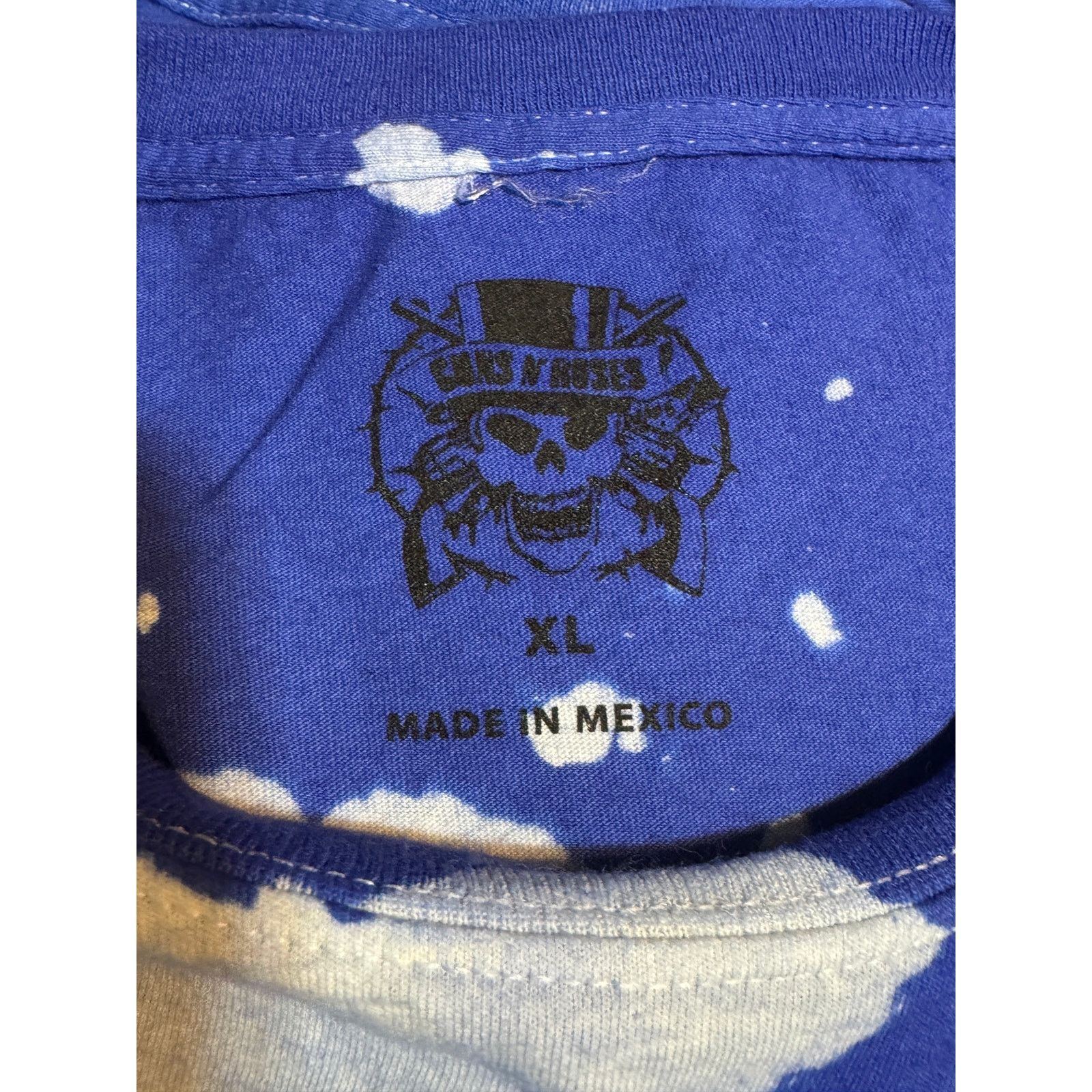 Other Guns N' Roses Tie Dye Graphic Blue White Concert Tee Size XL Size US XL / EU 56 / 4 - 4 Thumbnail