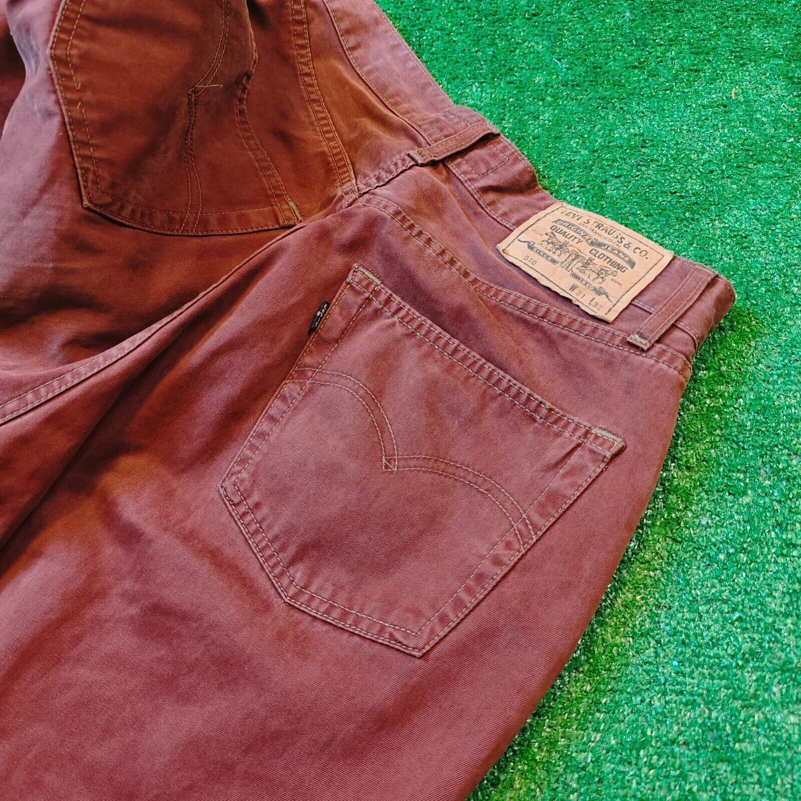 Levi's × Levi's Vintage Clothing × Vintage Vintage Levi's 510 Jeans Mens 31x32 straight red 90s rare Size US 31 - 9 Thumbnail