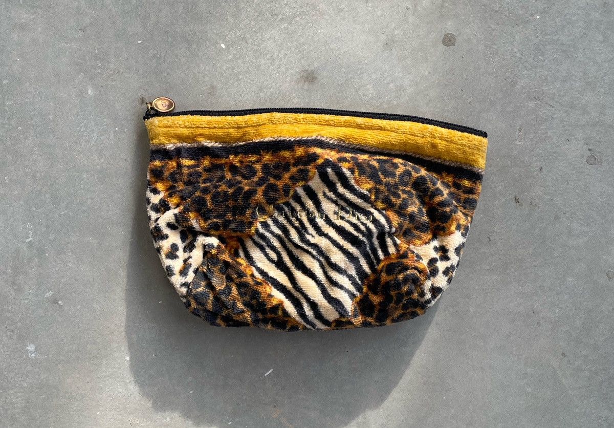 Christian Dior Monsieur × Vintage VINTAGE CHRISTIAN DIOR TOILETORY POUCHES LEOPARD PRINT Size ONE SIZE - 1 Thumbnail