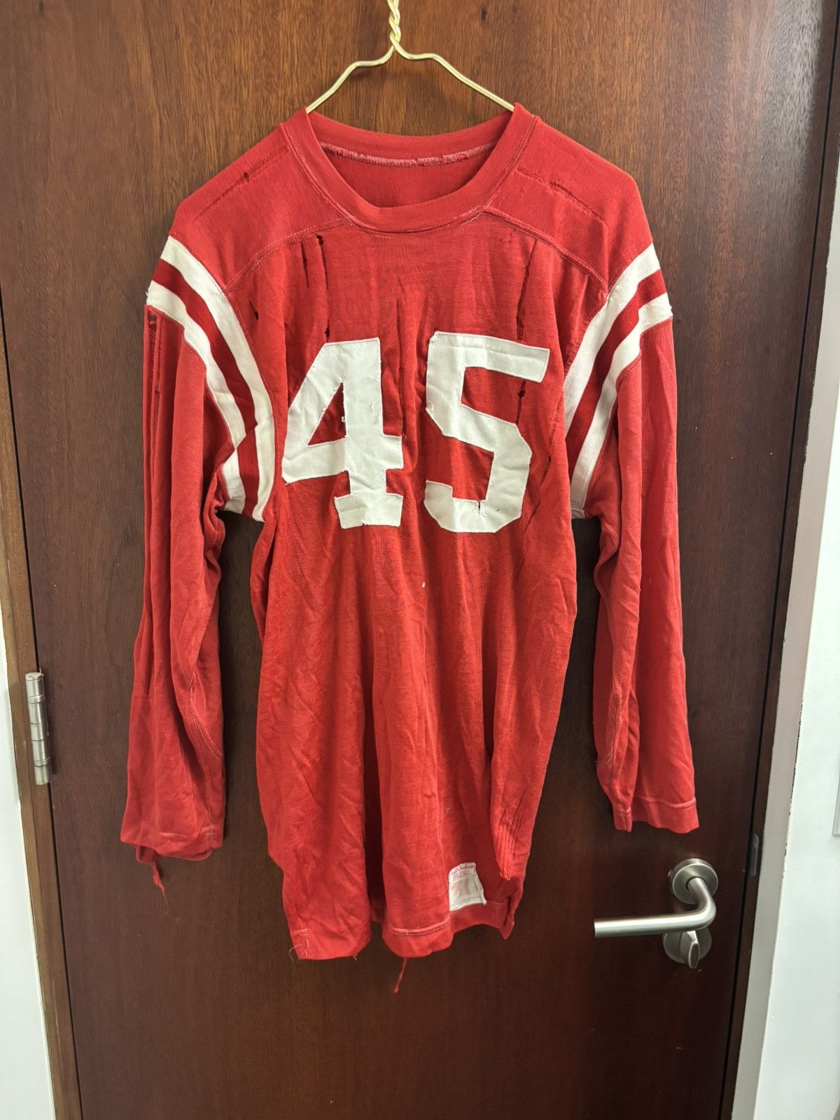 Vintage Craft Cochran 50s thrashed distressed football shirt Size US M / EU 48-50 / 2 - 1 Thumbnail
