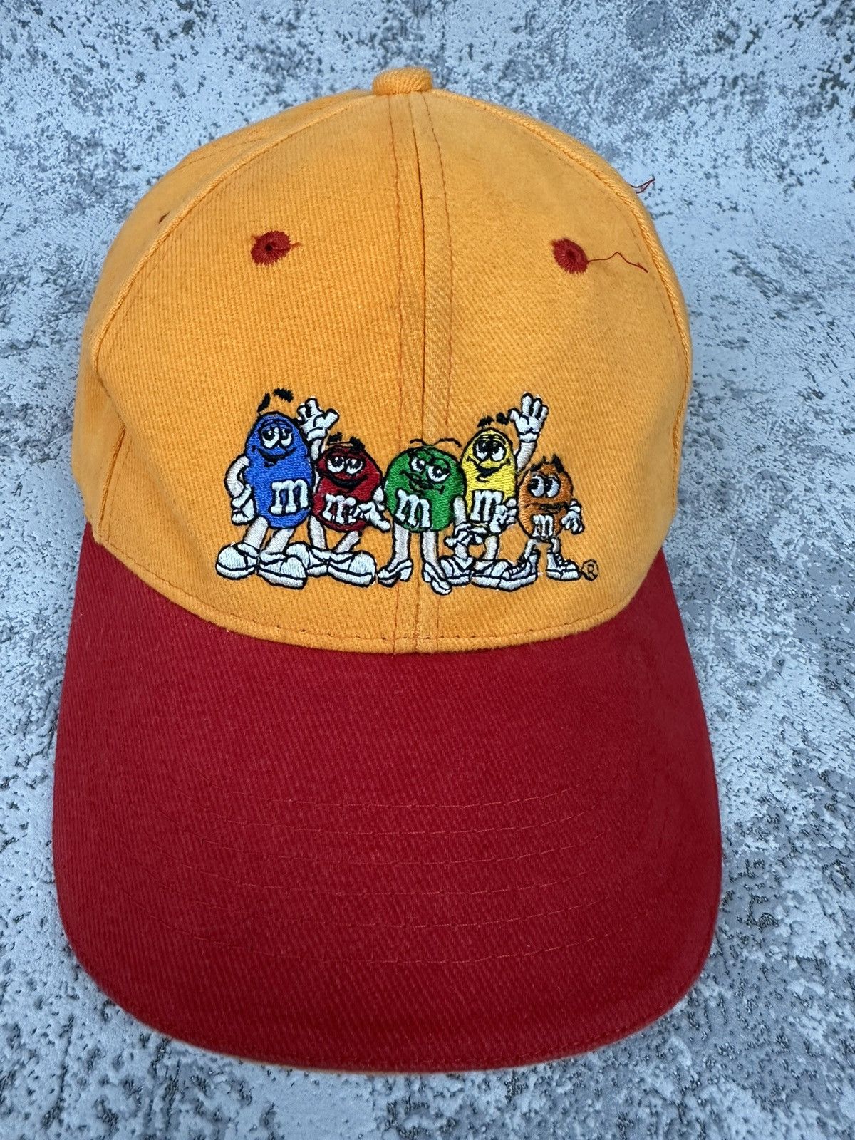 Vintage M&M’s Two-Tone Cap Hat Rare Embroidered Hat Size ONE SIZE - 2 Thumbnail