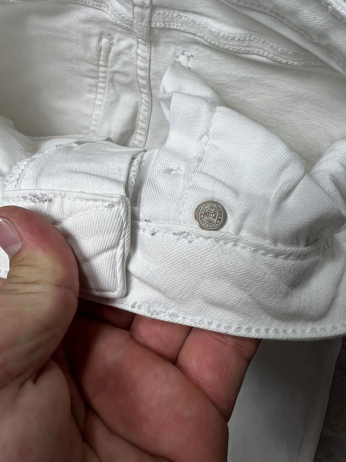 Acne Studios Acne Studios Skin 5 Optic White Jeans Denim Pants Skinny Size 25" / US 0 / IT 36 - 10 Thumbnail