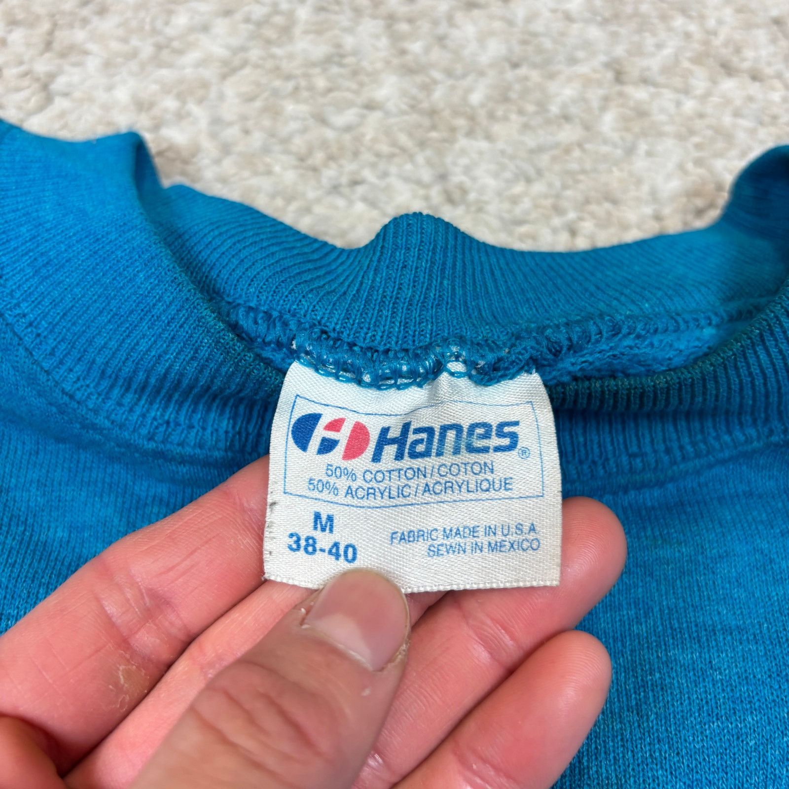 Hanes × Vintage Vintage 80s Dolphin Turtle Ocean Crewneck Sweatshirt Men's M Size US M / EU 48-50 / 2 - 4 Thumbnail