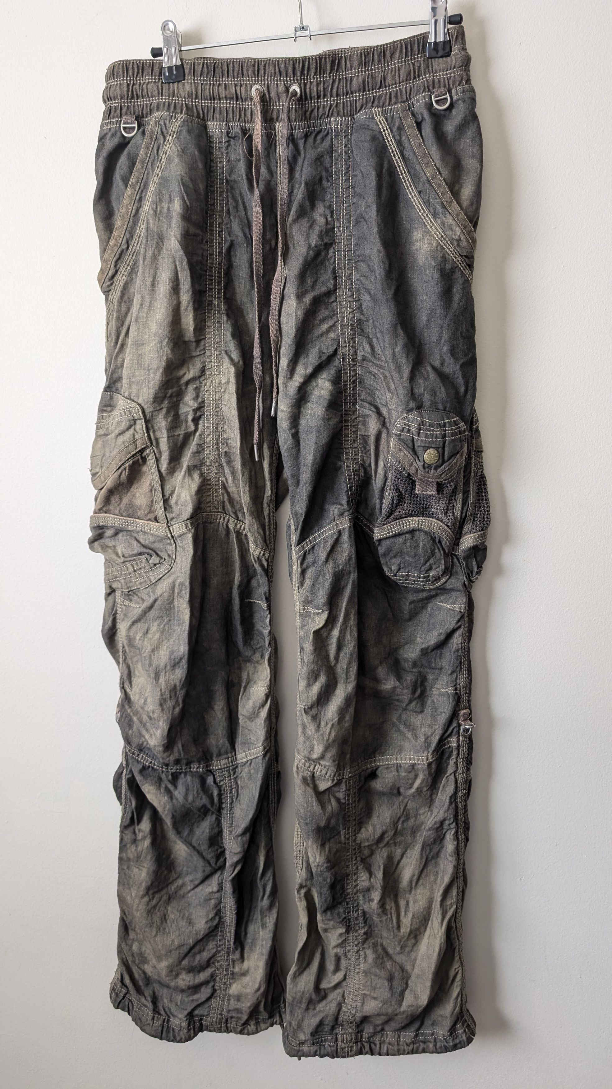 GOA GOA Military Cargo Pants - Rare Wash Effect Size US 29 - 3 Thumbnail