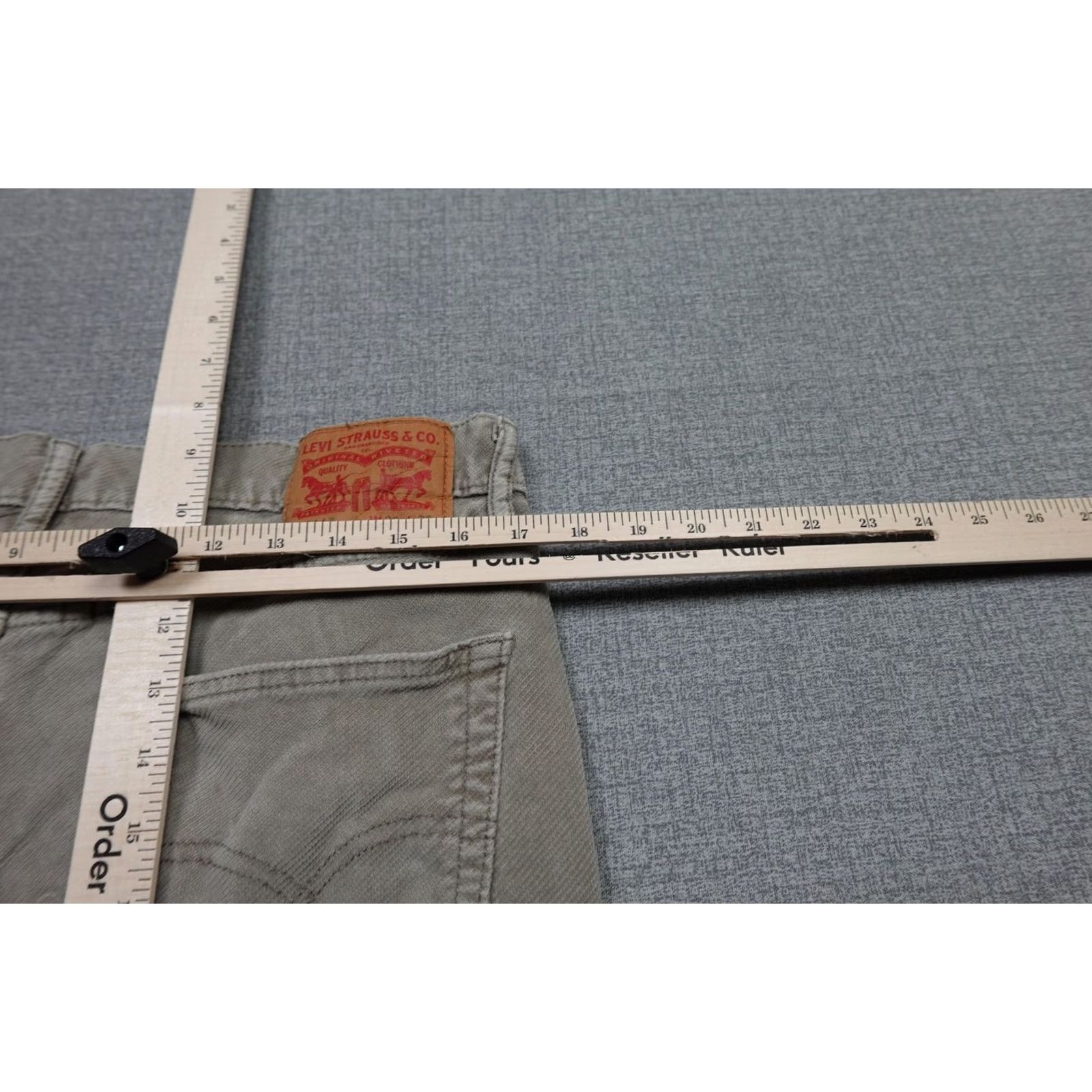 Levi's Levi's 511 Slim Fit Jeans Mens 36x30 Beige Corduroy Tapered Leg Stretch Chino Jeans Size US 36 / EU 52 - 7 Thumbnail