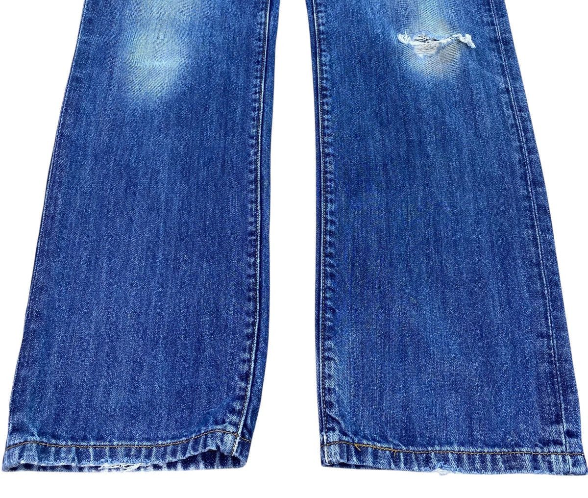 Levi's Levi’s 504 Faded Wash Distressed Style Straight Leg Jeans Size US 32 / EU 48 - 5 Thumbnail