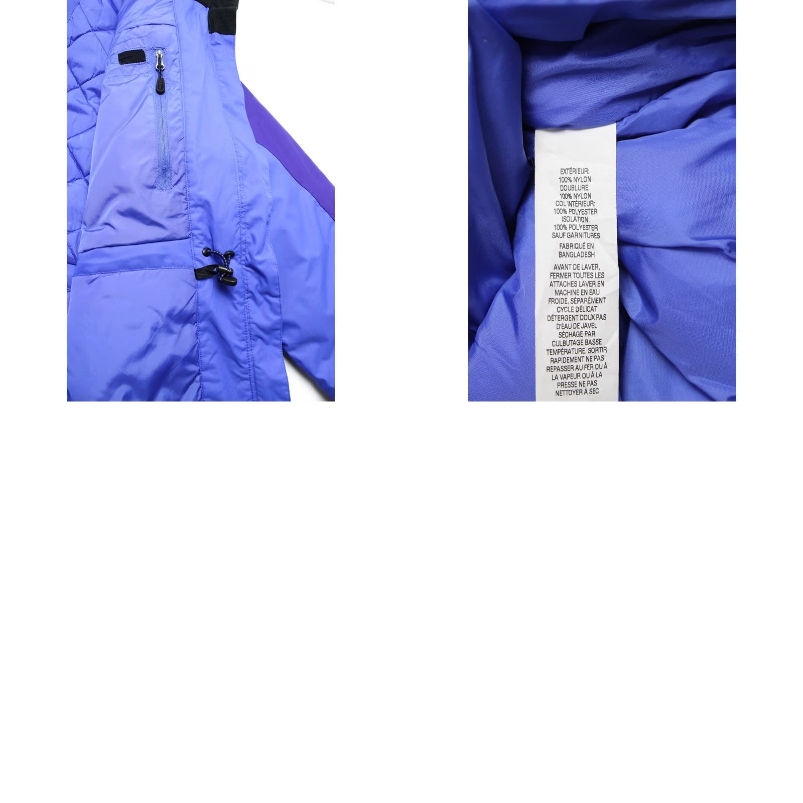Vintage L.L. Bean Jacket Women's SMALL Petite Padded Full Zip Removable Hood Blue Jacket Womens SMALL Blue 90s? Size S / US 4 / IT 40 - 8 Thumbnail