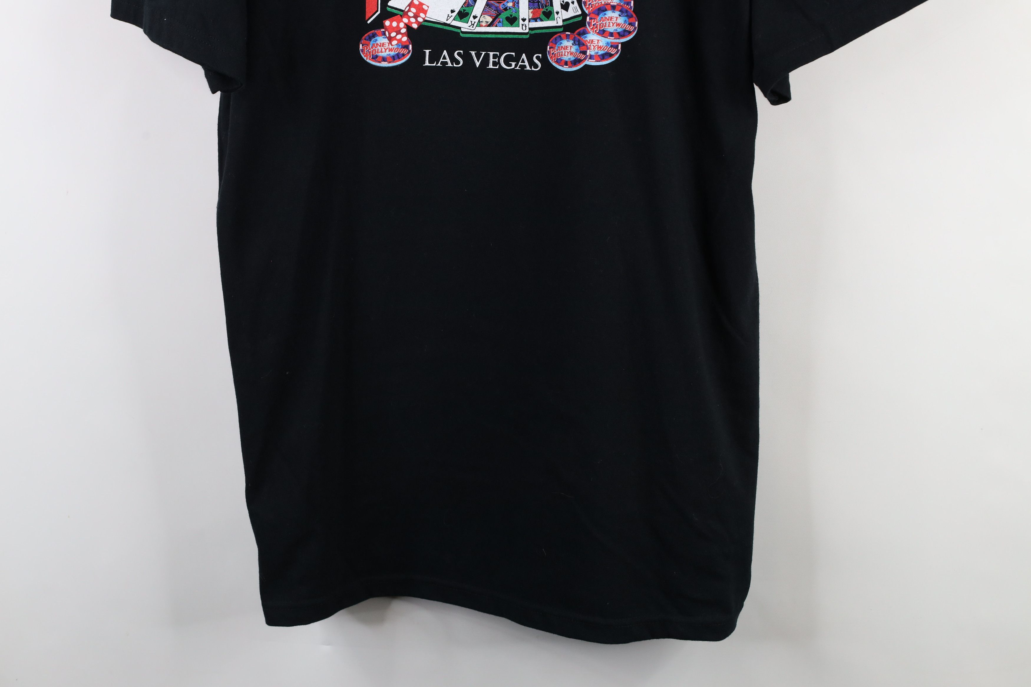 Vintage Vintage 90s Planet Hollywood Las Vegas Poker T-Shirt Black Size US XXL / EU 58 / 5 - 3 Thumbnail