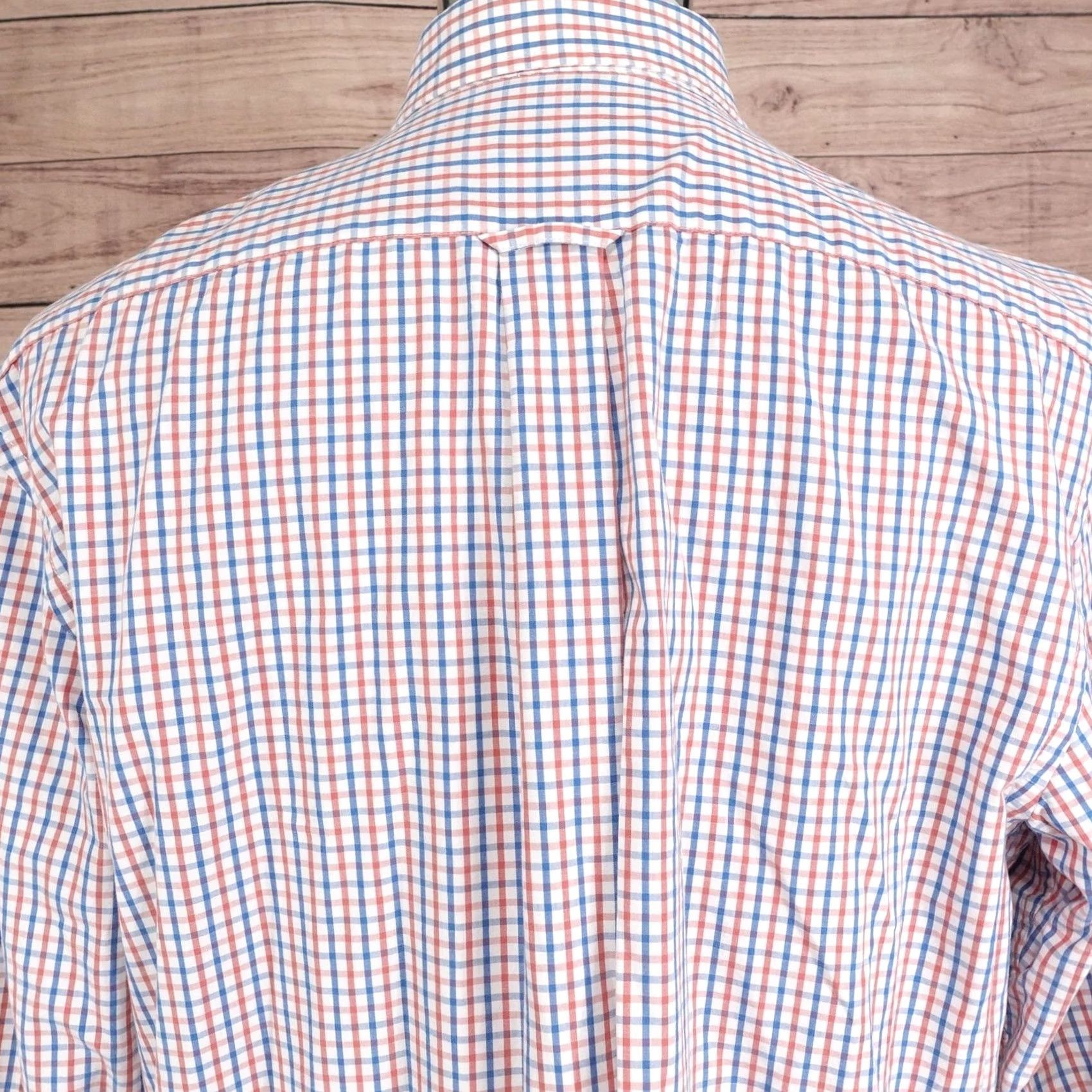 Izod IZOD Shirt Mens L White Check Long Sleeve Button-Up Cotton Classic Fit Size US L / EU 52-54 / 3 - 5 Thumbnail