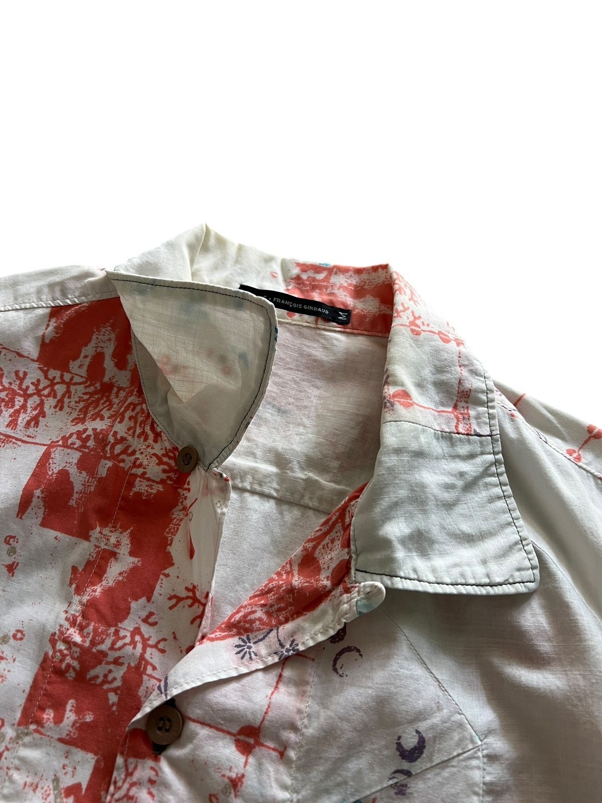 Marithe + Francois Girbaud 2000s MFG Reworked Art Printed Button Shirt Size US M / EU 48-50 / 2 - 11 Thumbnail