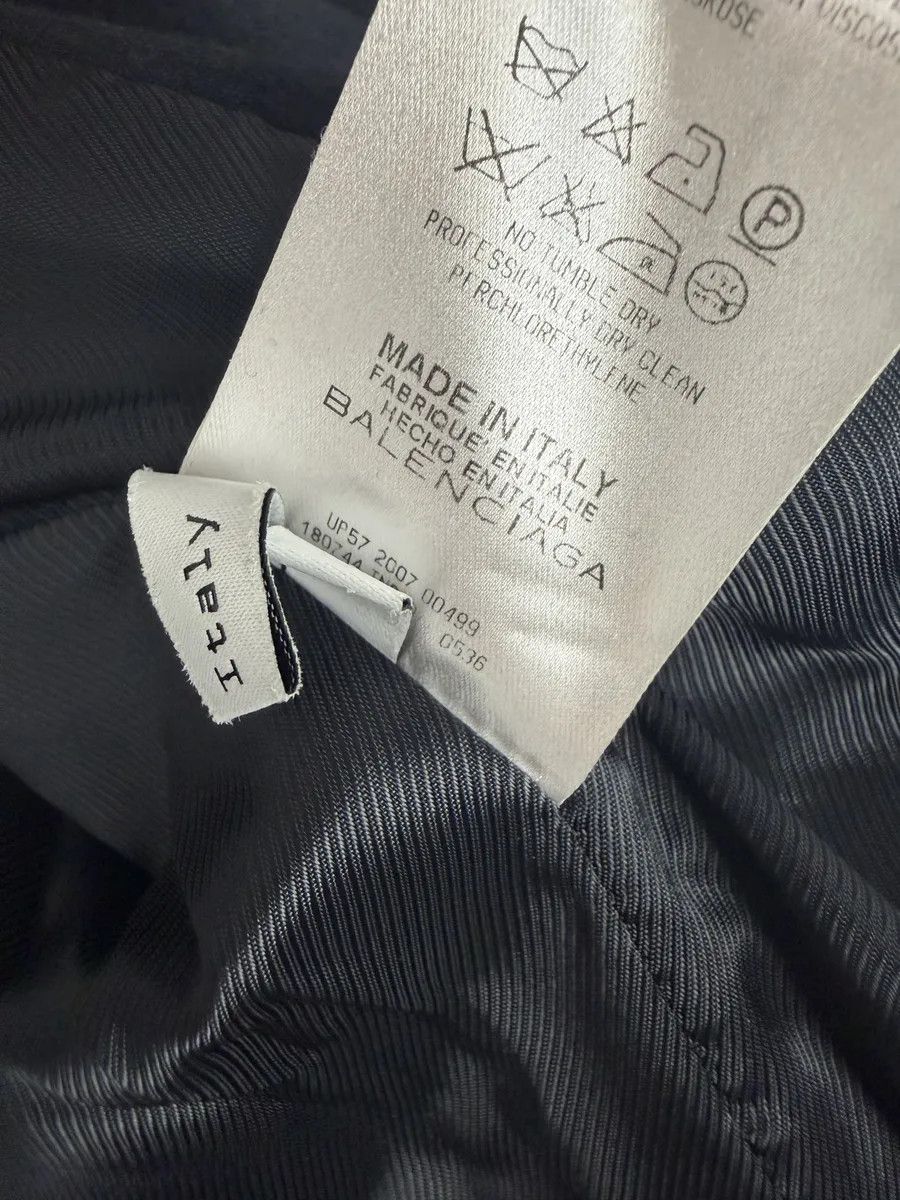 Balenciaga AW2007 Balenciaga Black Officer Buttoned Wool Peacoat by Nicolas Ghesquiere Size XS / US 0-2 / IT 36-38 - 13 Thumbnail