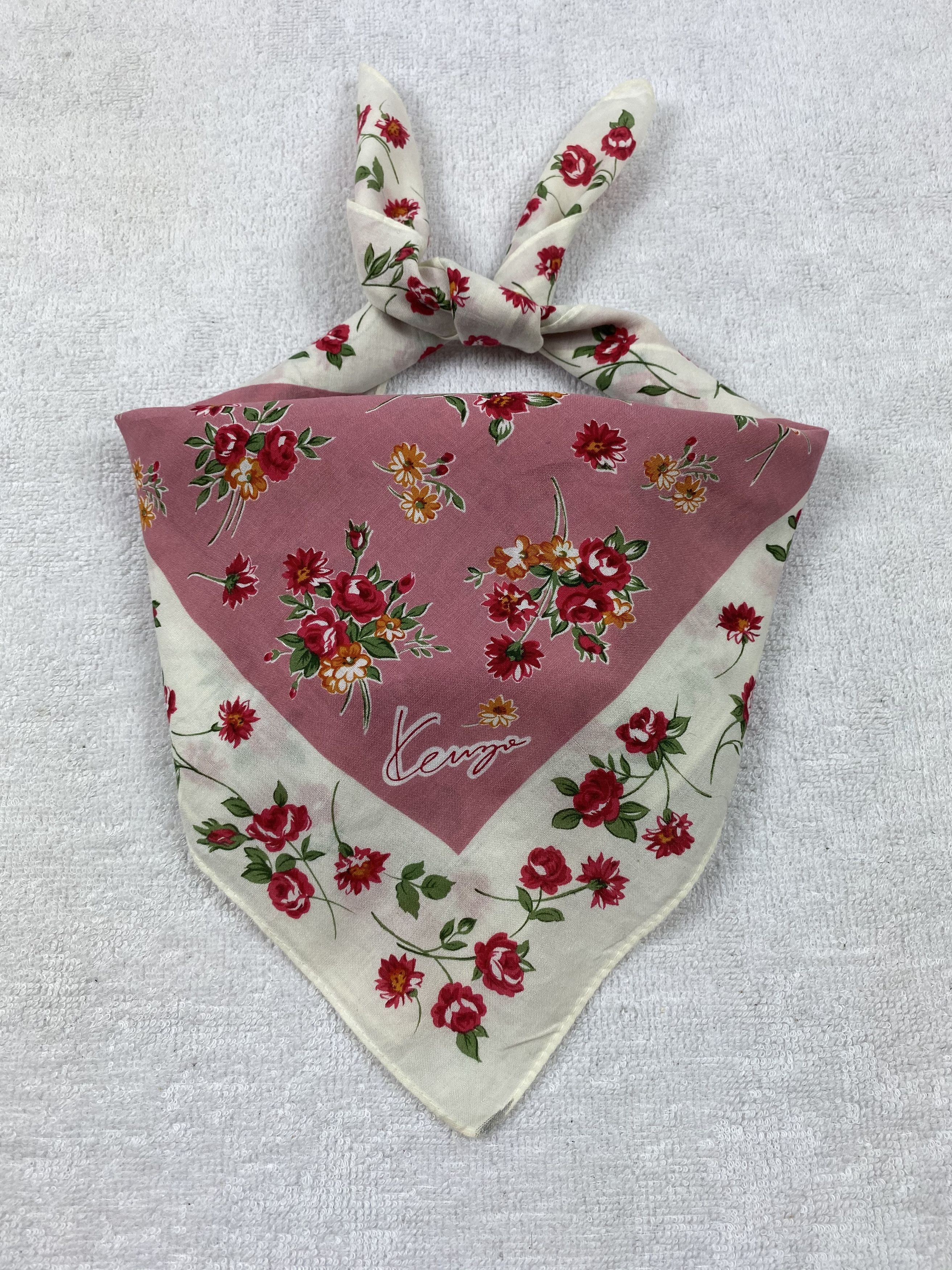Kenzo Kenzo Floral Handkerchief / Bandana / Neckerchief Size ONE SIZE - 2 Thumbnail