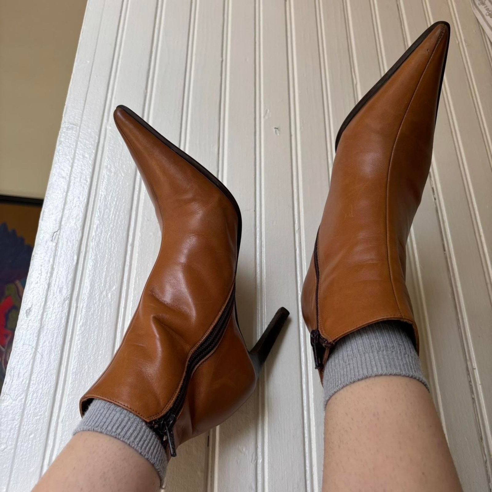 Guess Vintage Guess by Marciano Leather Pointed Toe Boots 5.5 Y2K Size US 5.5 / IT 35.5 - 2 Thumbnail
