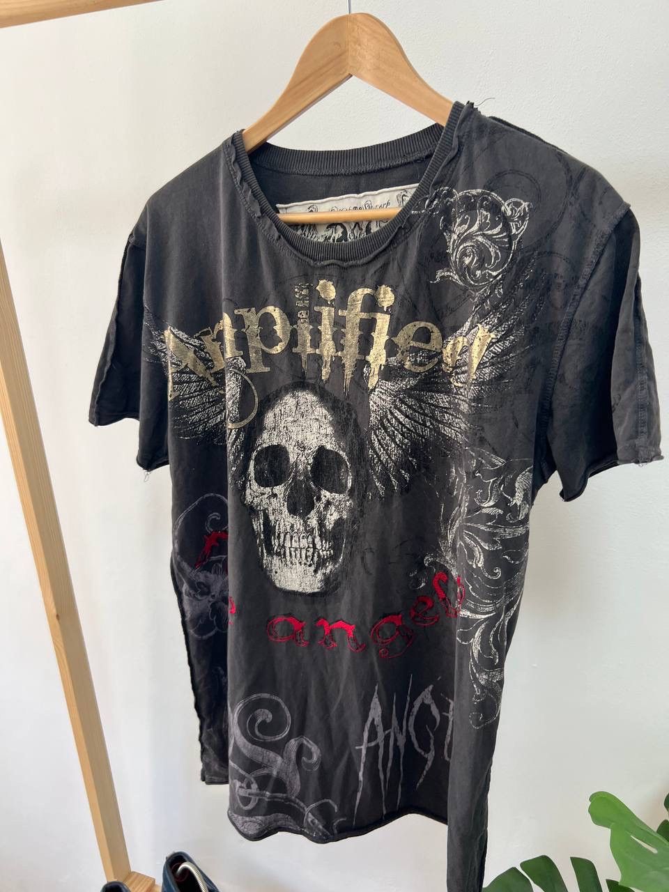 Affliction × Vintage Vintage Y2K Affliction Style Cross Hybrid Logo Tee Size US L / EU 52-54 / 3 - 9 Thumbnail