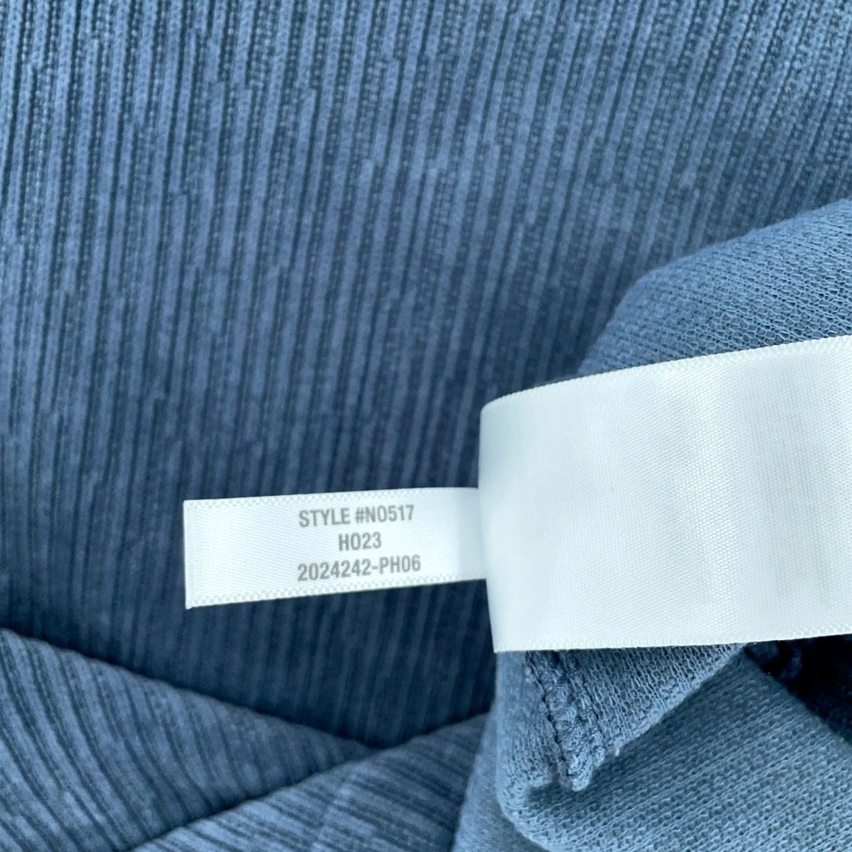 Madewell Madewell Striped Jacquard Funnel Neck Top Womens Large Blue N0517 Size L / US 10 / IT 46 - 6 Thumbnail