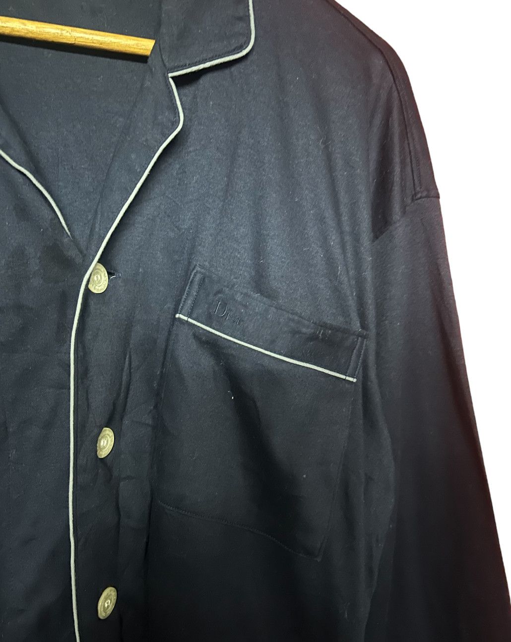 Christian Dior Monsieur × Vintage Vintage Christian Dior Pyjamas Shirt Size US M / EU 48-50 / 2 - 2 Thumbnail