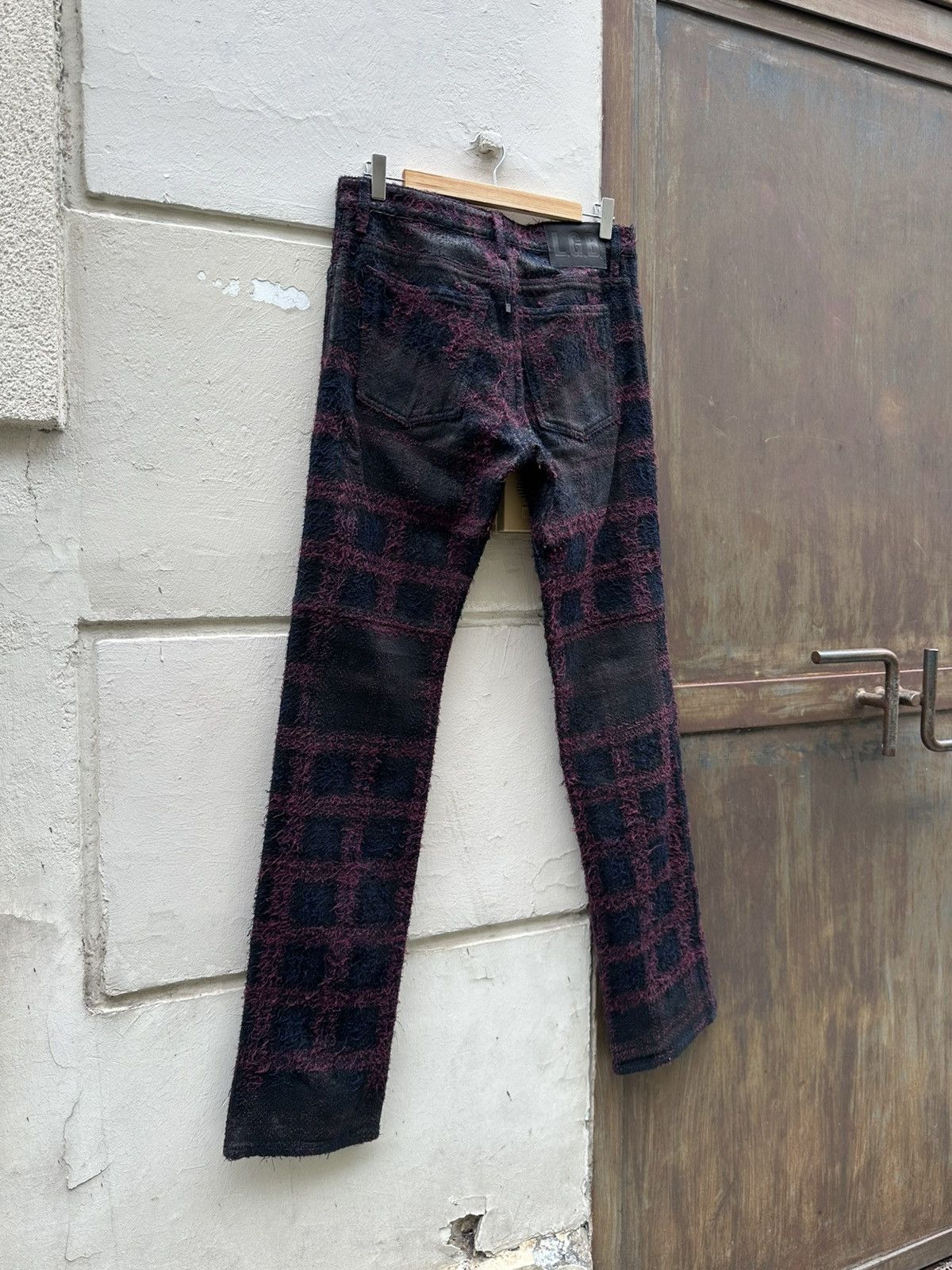 Le Grande Bleu (L.G.B.) LGB tweed leather pants Size US 31 - 4 Thumbnail